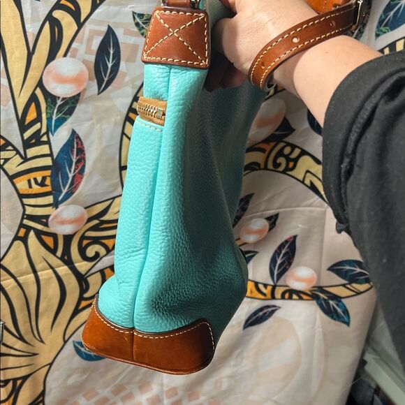 Dooney & Bourke Teal Shoulder Bag - Picture 6 of 16
